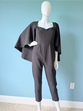 Chic Star Black Lotus Jumpsuit NWT